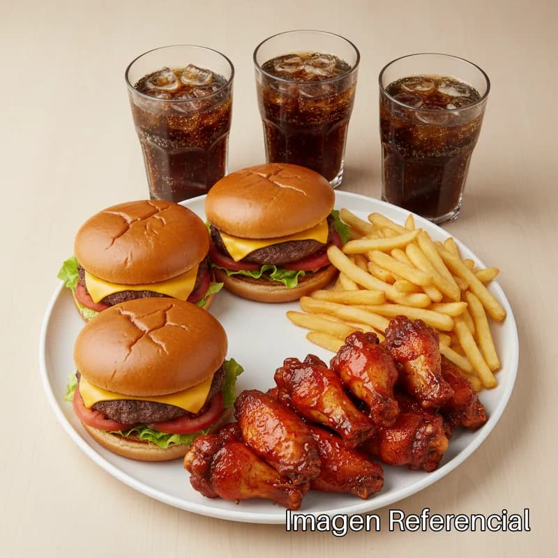 COMBO AMIGOS - 3 HAMBURGUESAS CLÁSICAS